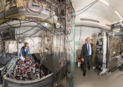 View of the Atomic Fountain lab (photo: Volker Steger)