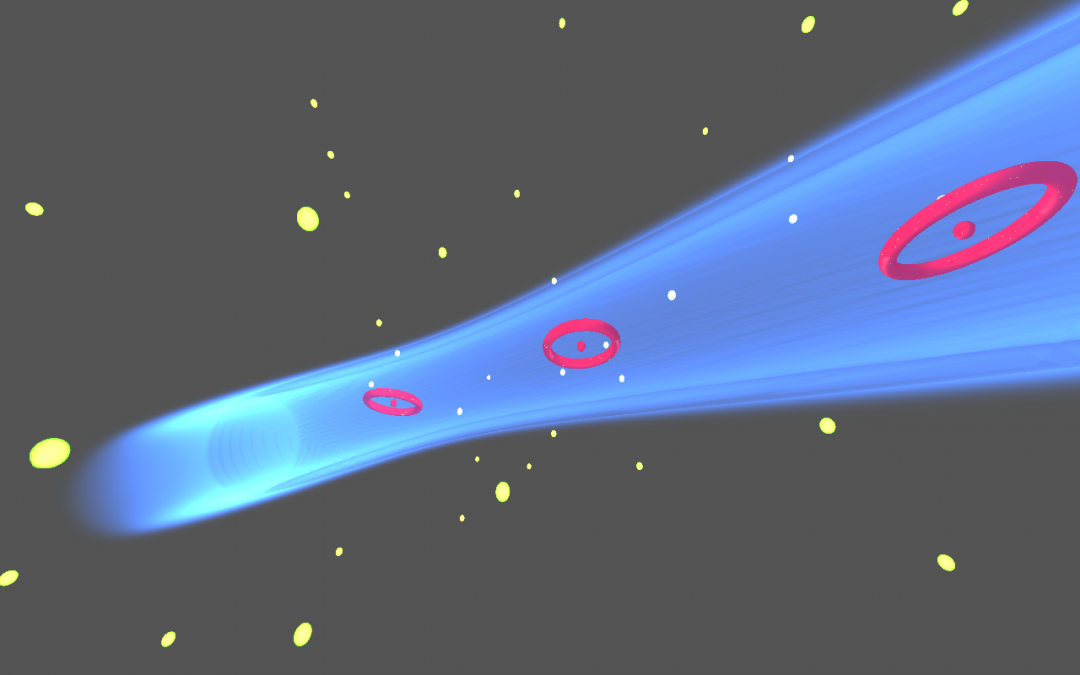 Laser light traps giant atoms